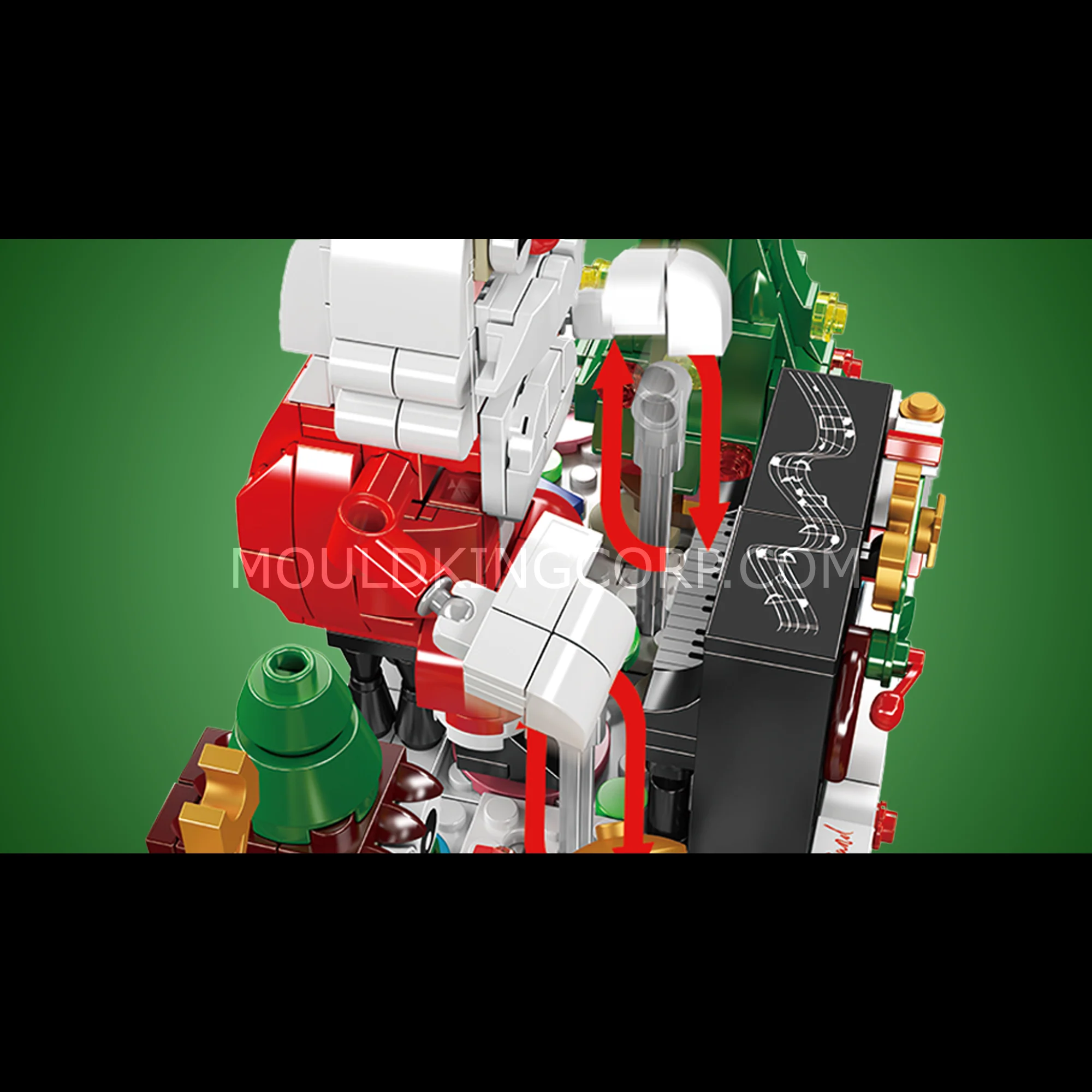 Mould King 10162 Christmas Carnival Band Building Set | 1,045 Pcs - Image 2