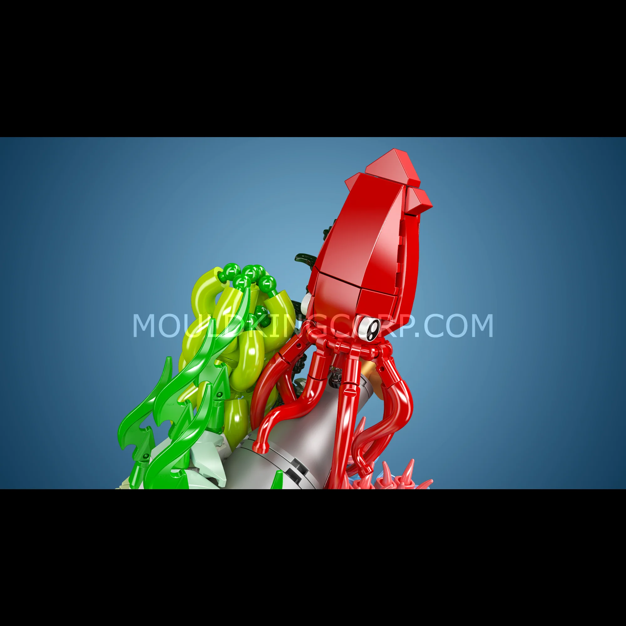 Mould King 10174 Creative Ocean Deep Sea Squid Scene Building Set | 416 Pcs - Image 2