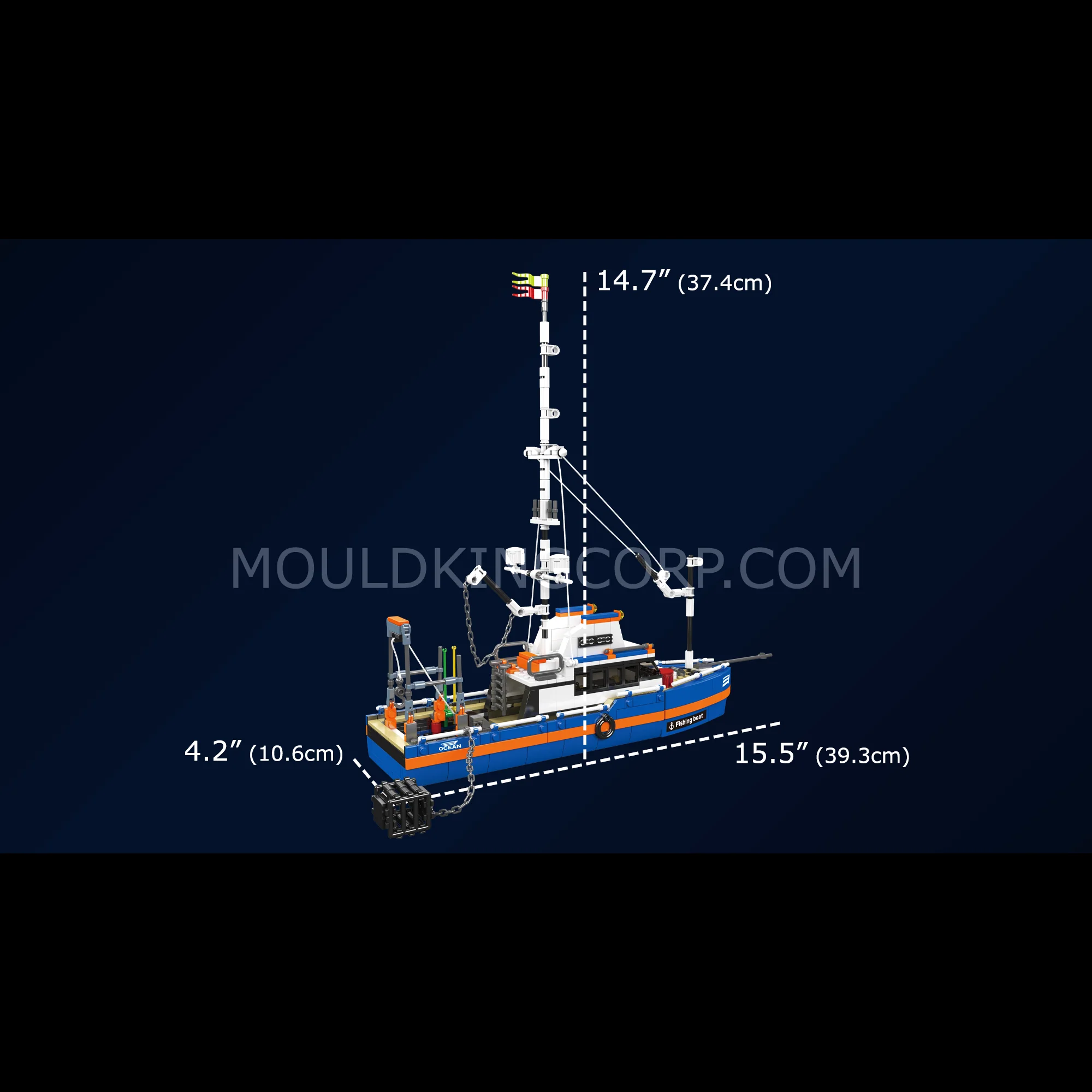 Mould King 10185 Creative Fishing Boat Building Set | 808 Pcs - Image 6