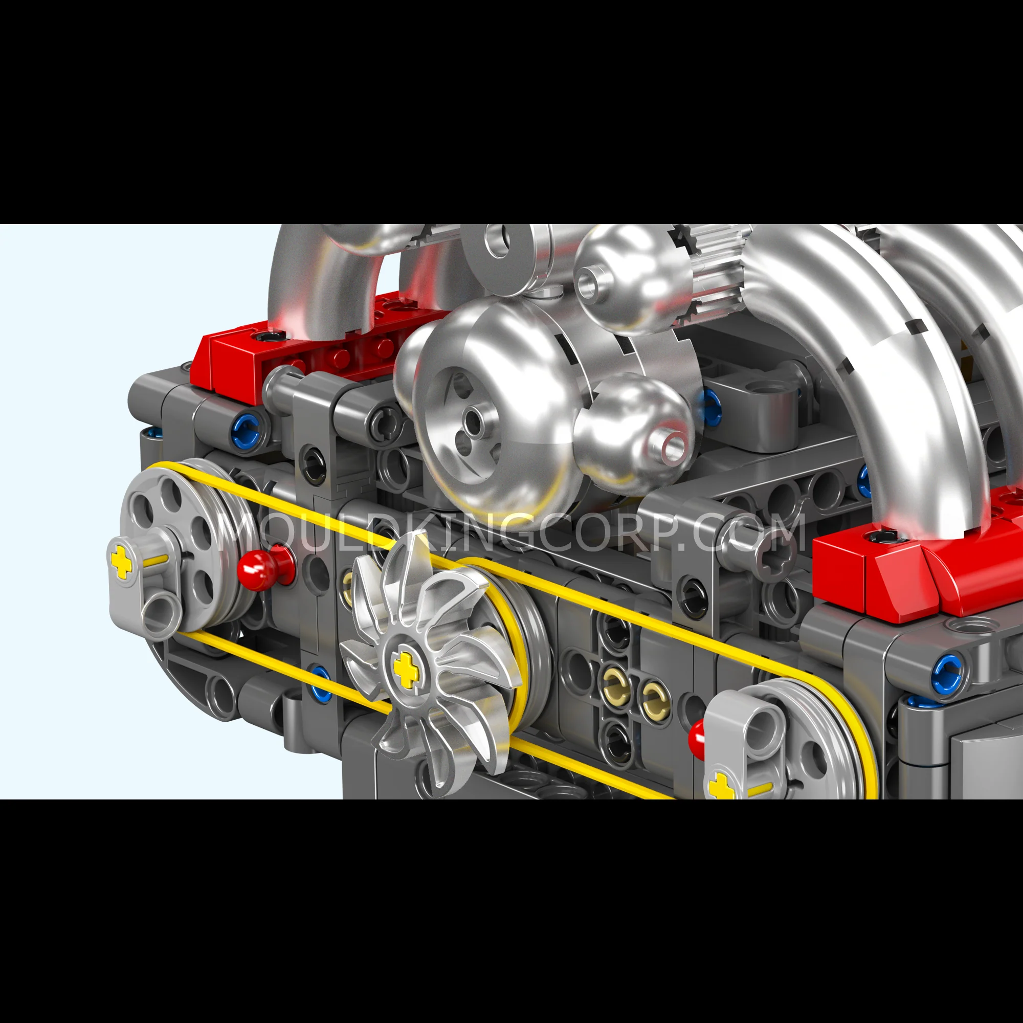 Mould King 10193 Flat-6 Engine Model Building Set | 609 Pcs - Image 2