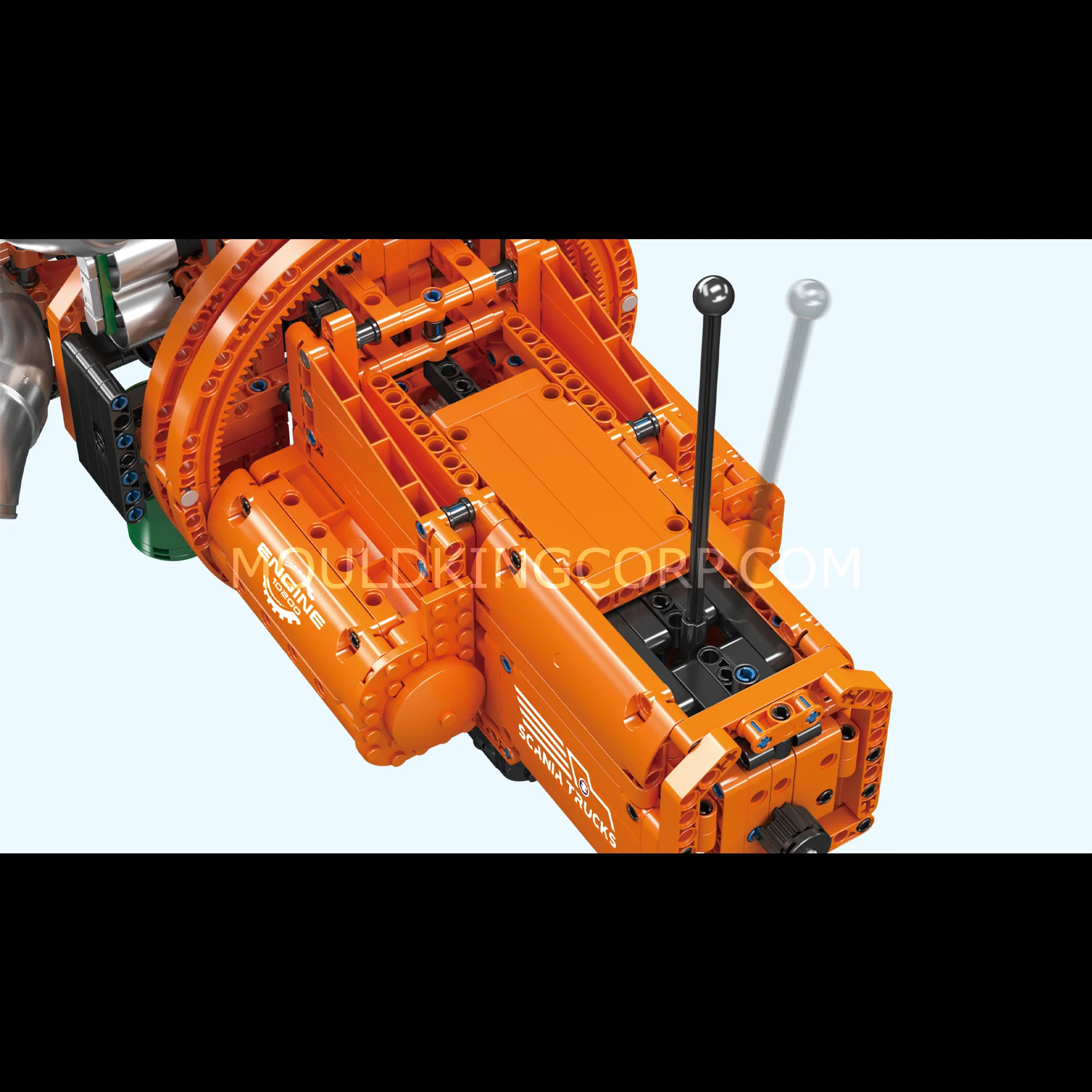 Mould King 10200 Inline-6 Truck Engine & Transmission Building Set | 3,236 Pcs - Image 3