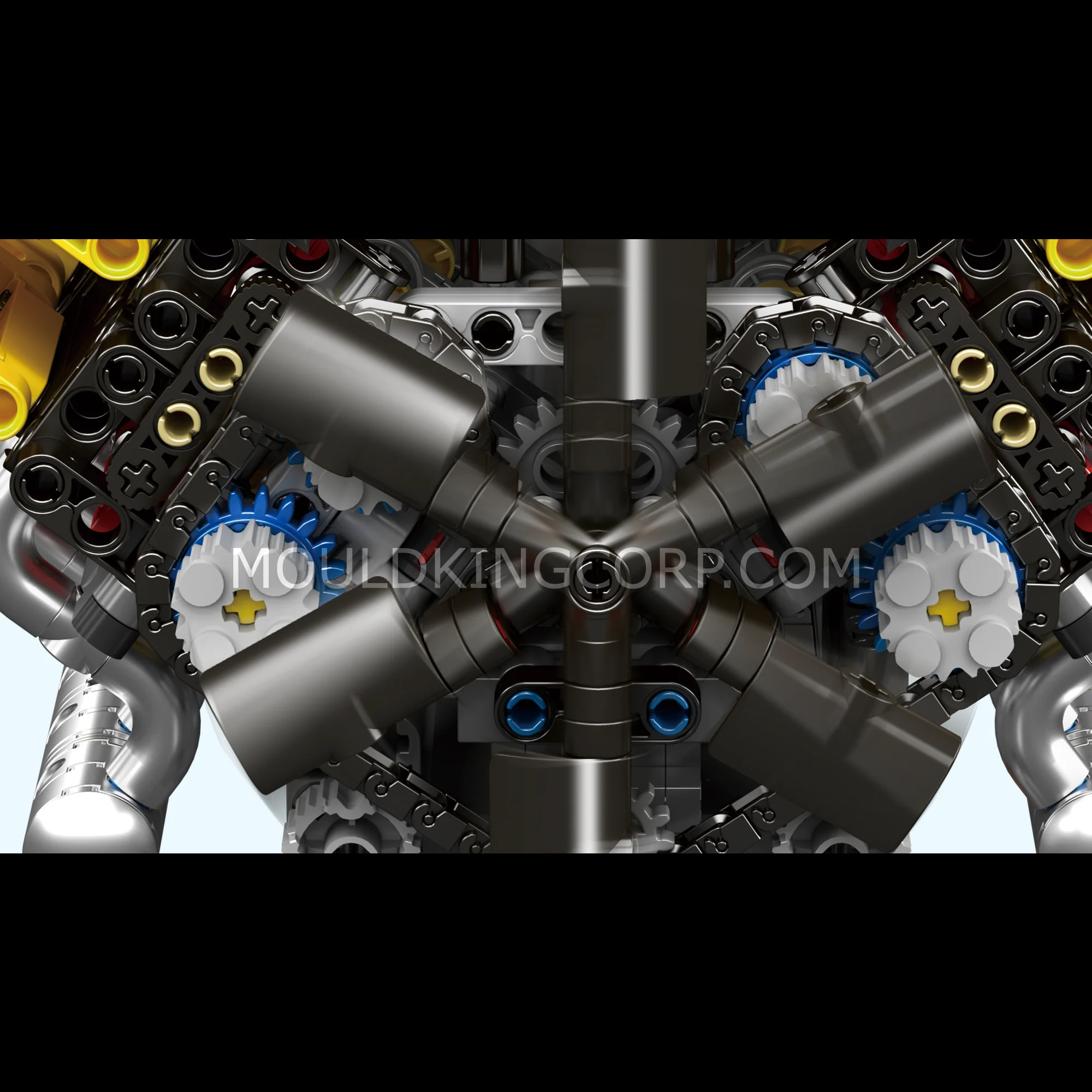 Mould King 10202 Motorised Lambo V12 Engine & Gearbox Building Set | 1,260 Pcs - Image 3