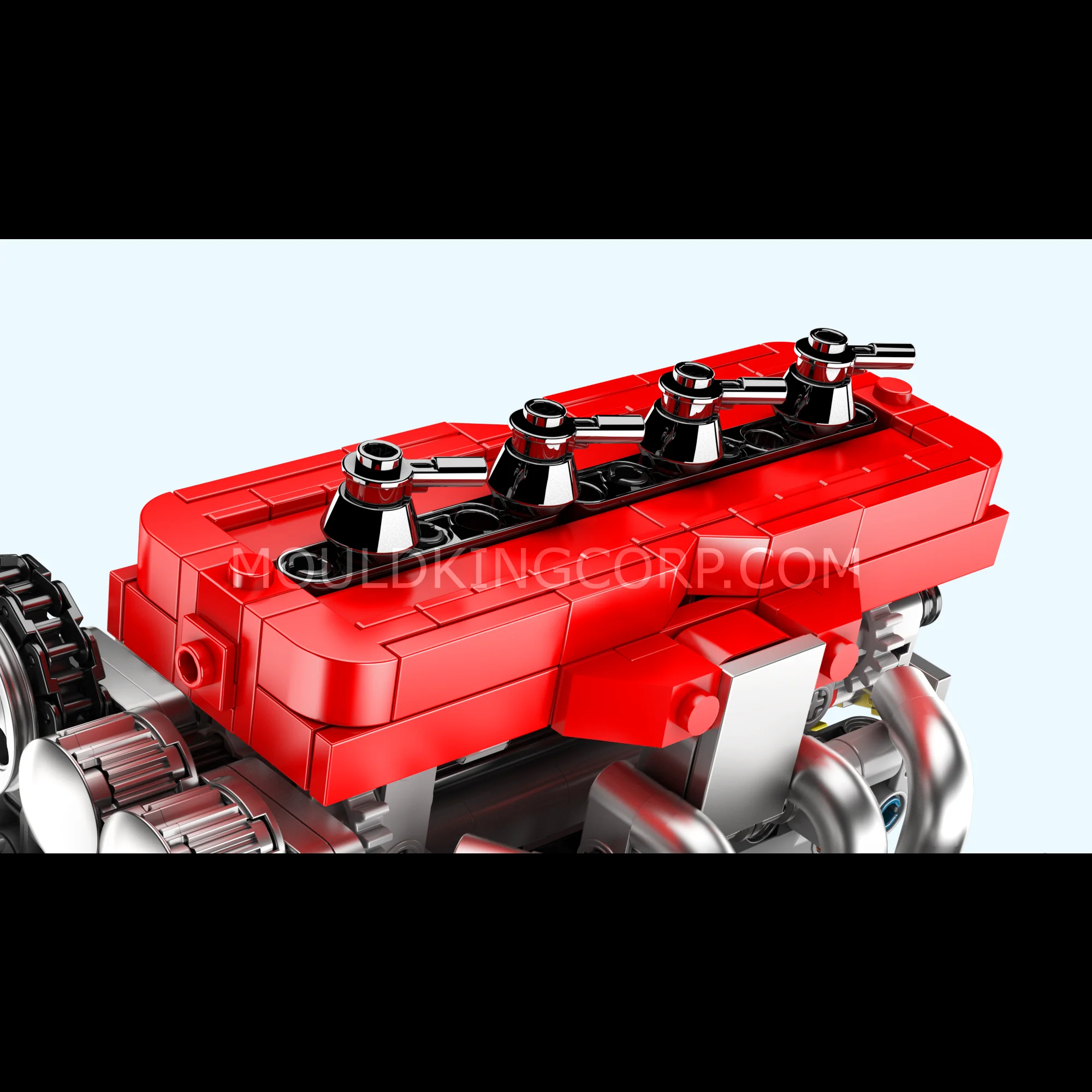 Mould King 10235 4G63T Turbocharged Inline-Four Engine Model Building Set | 811 Pcs - Image 3