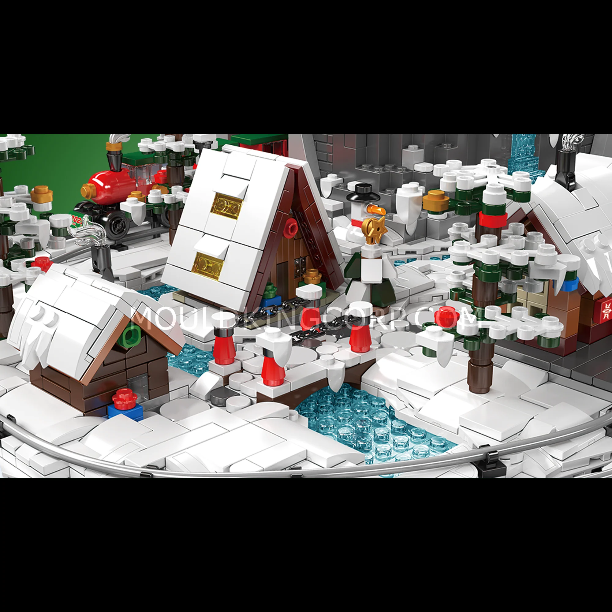 Mould King 12029 Christmas Train Wonderland Building Set | 4,232 Pcs - Image 2