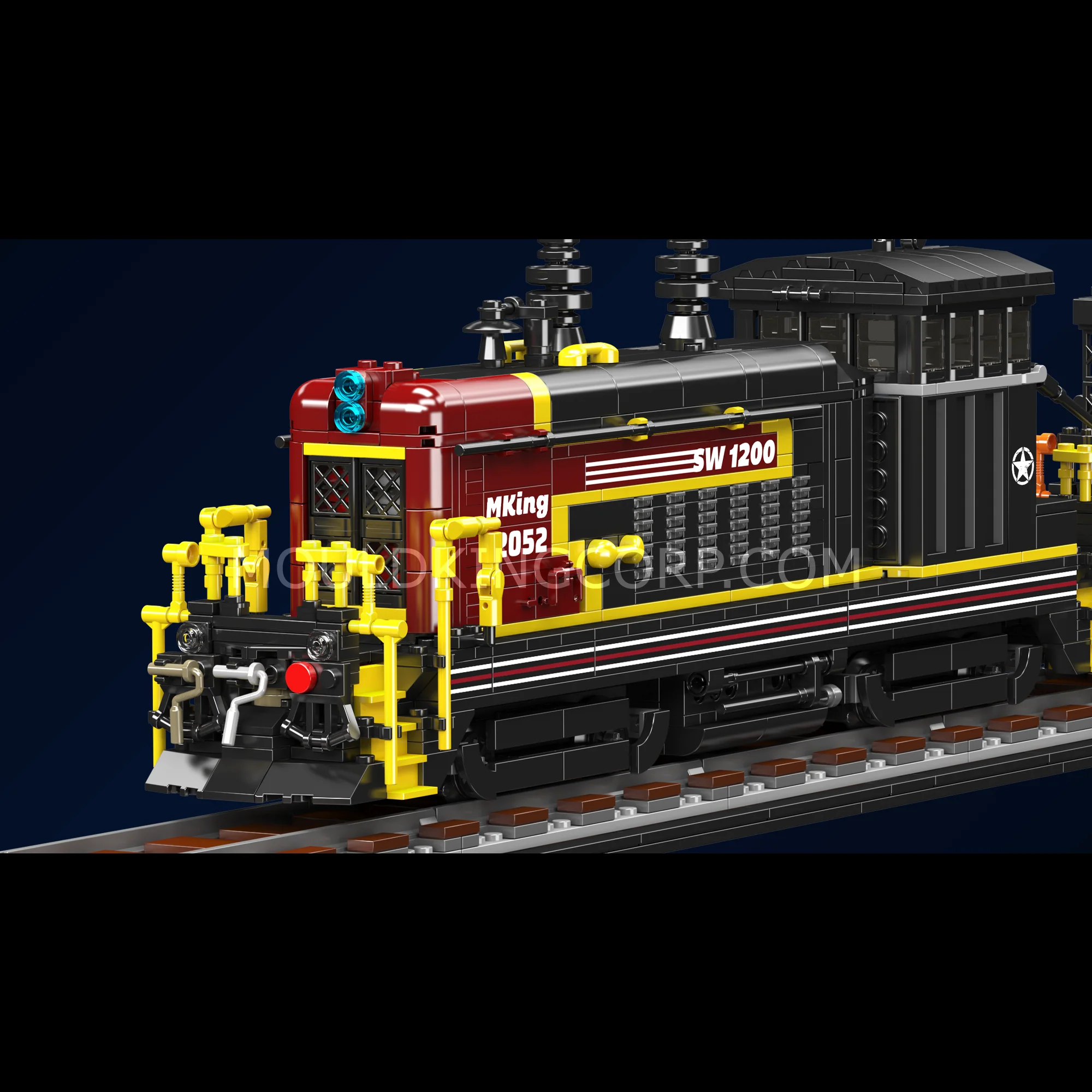 Mould King 12052 SW1200 Classic Diesel Switcher Locomotive Building Set | 2,283 Pcs - Image 5