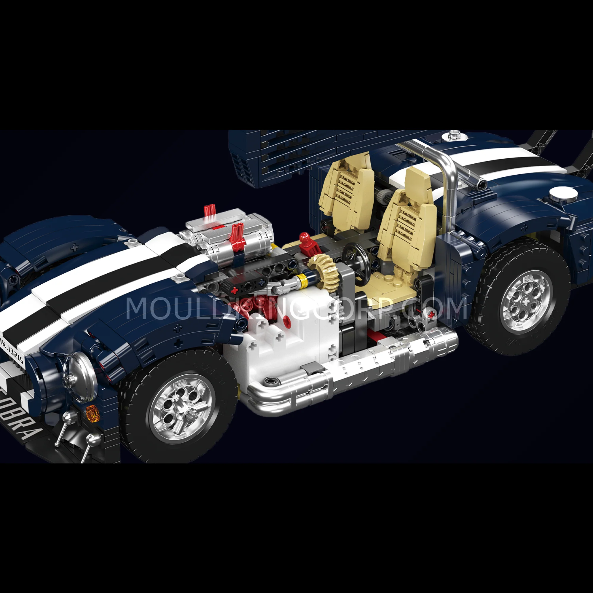 Mould King 13215 Remote Control Classic Roadster Building Set | 1,754 Pcs - Image 4