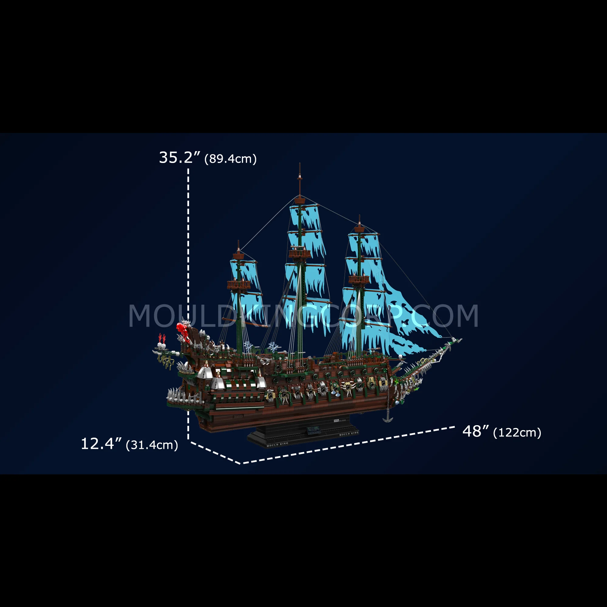 Mould King 13218 The Flying Dutchman Ghost Ship Building Set | 4,244 Pcs - Image 6