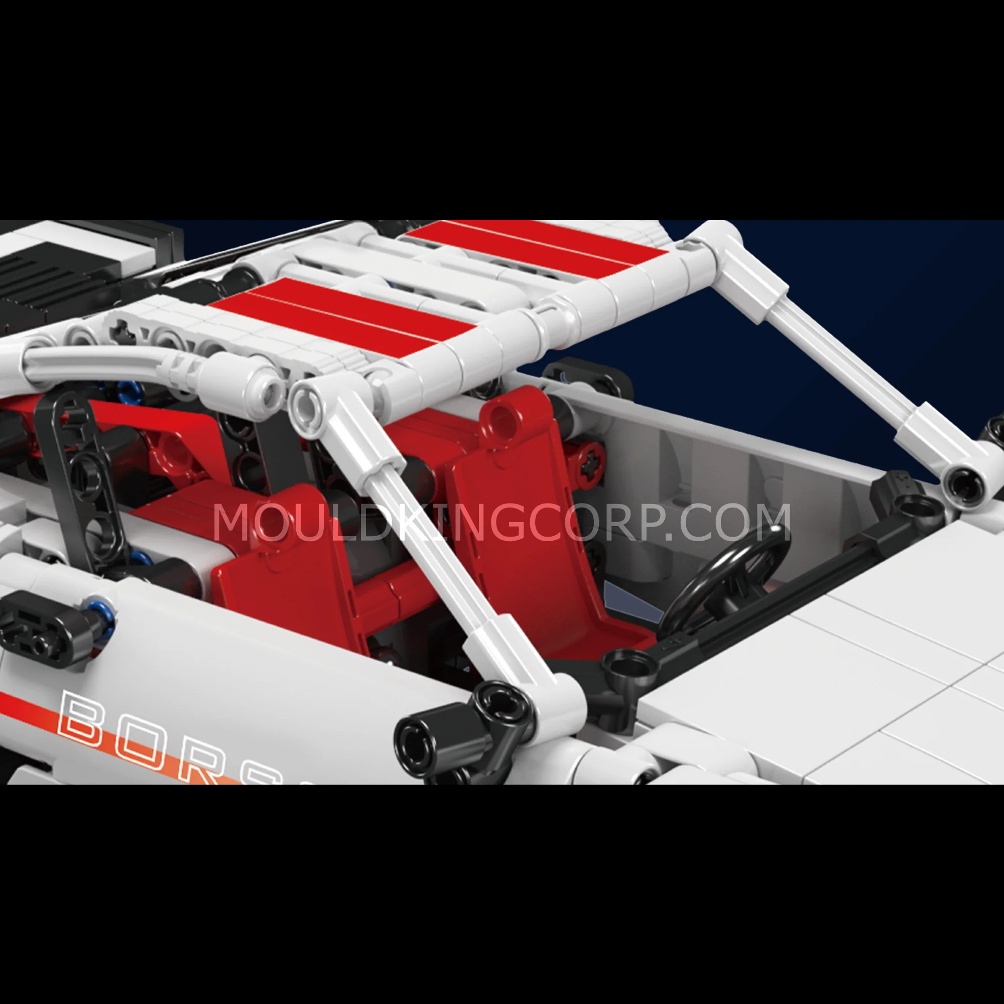 Mould King 15063 911 Pull-Back Sports Car Building Set | 824 Pcs - Image 2