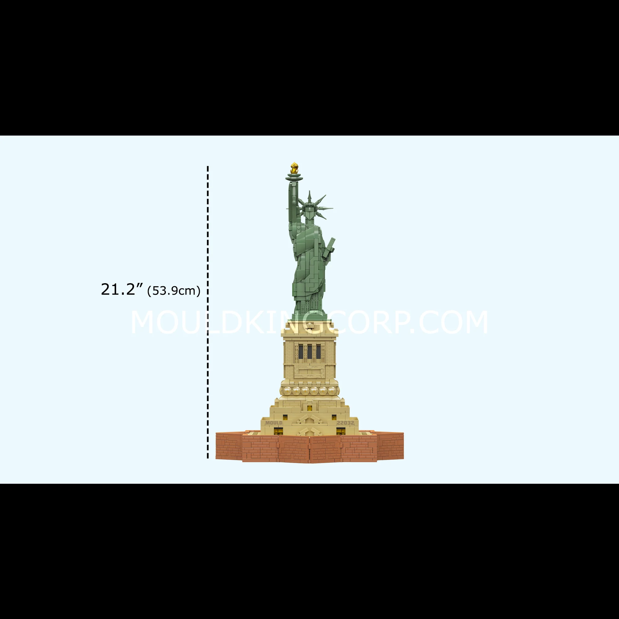 Mould King 22032 Statue of Liberty Architecture Building Set | 2,620 Pcs - Image 6