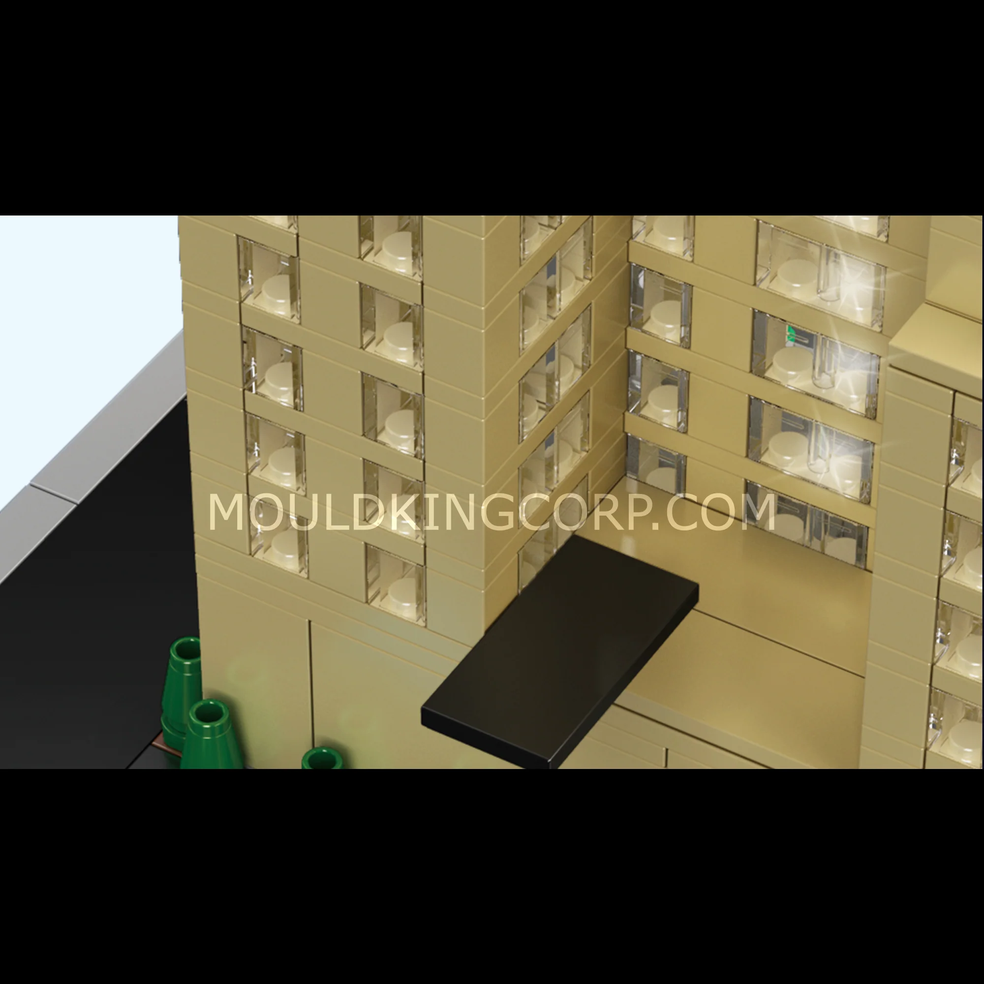 Mould King 22036 New York Landmark Skyscraper Building Set with Lights | 2,265 Pcs - Image 3