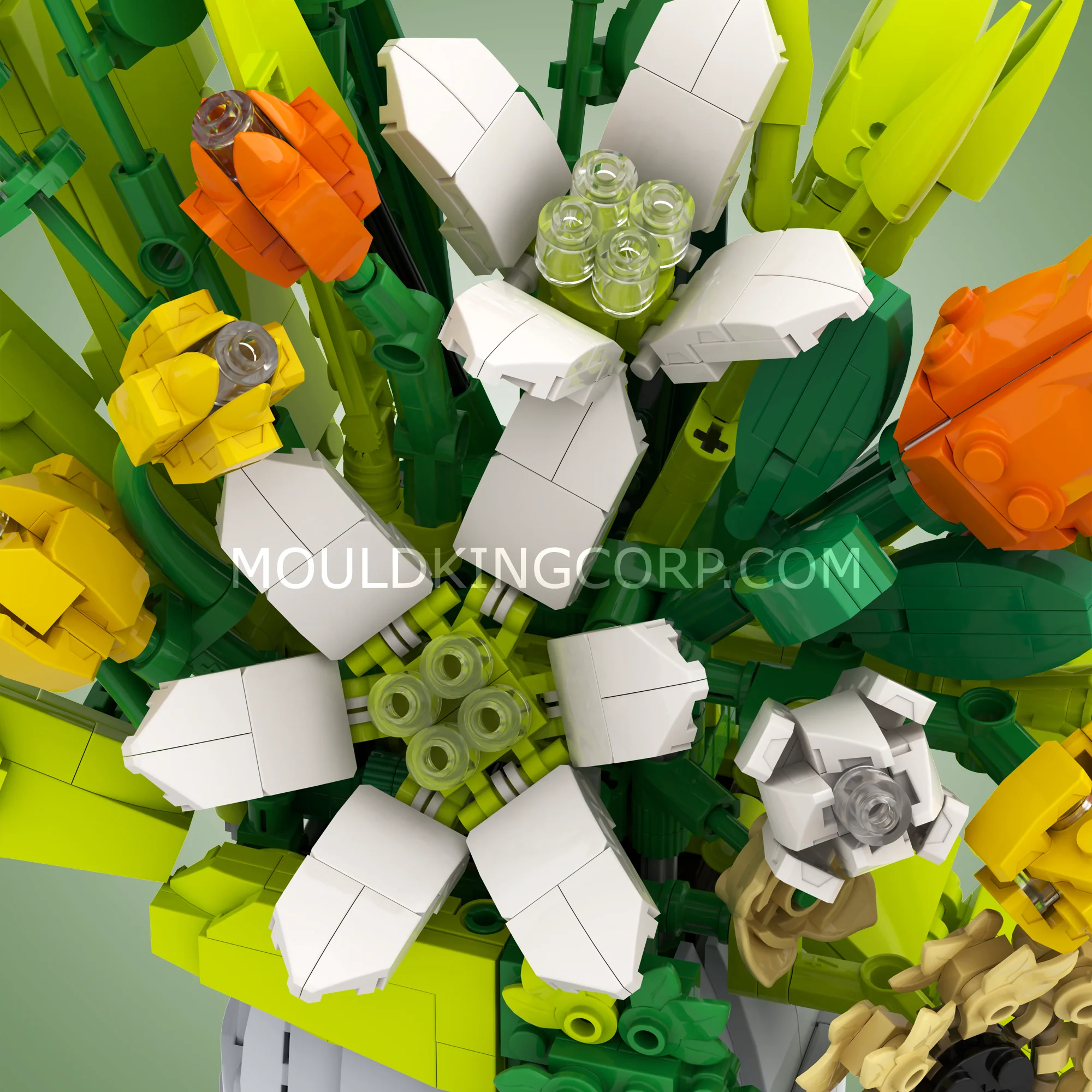 Mould King 24124 Spring Whisper Bouquet Floral Building Set | 1,040 Pcs - Image 3