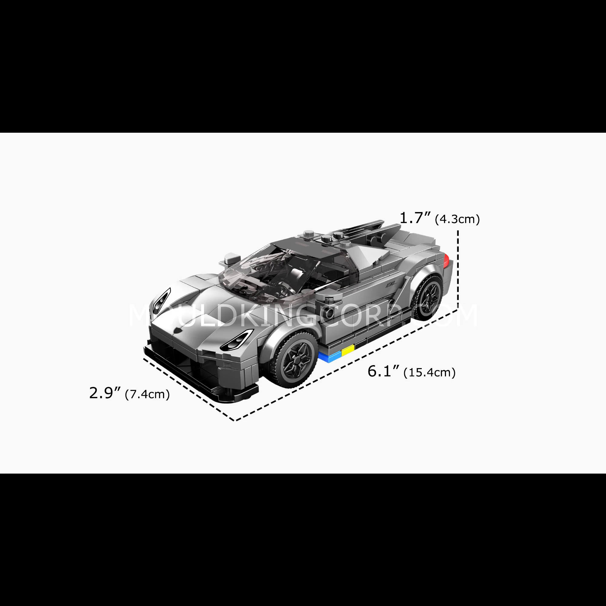 Mould King 27112 Jesko Absolut Hypercar Building Set | 395 Pcs - Image 6