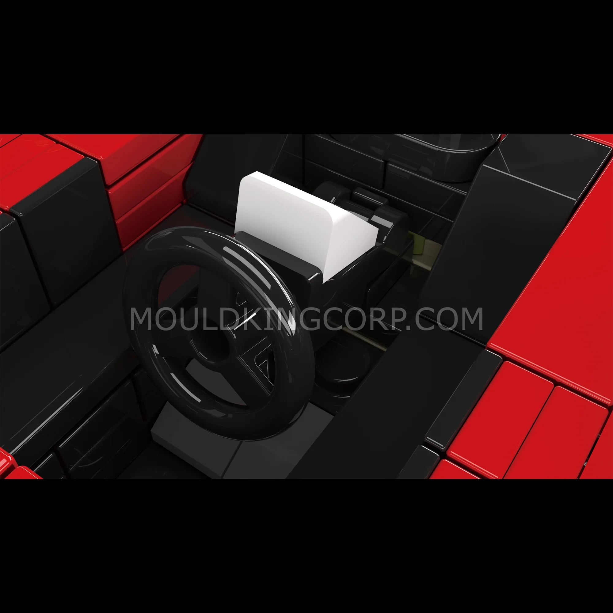 Mould King 27153 LK Angular Hypercar Building Set | 394 Pcs - Image 2
