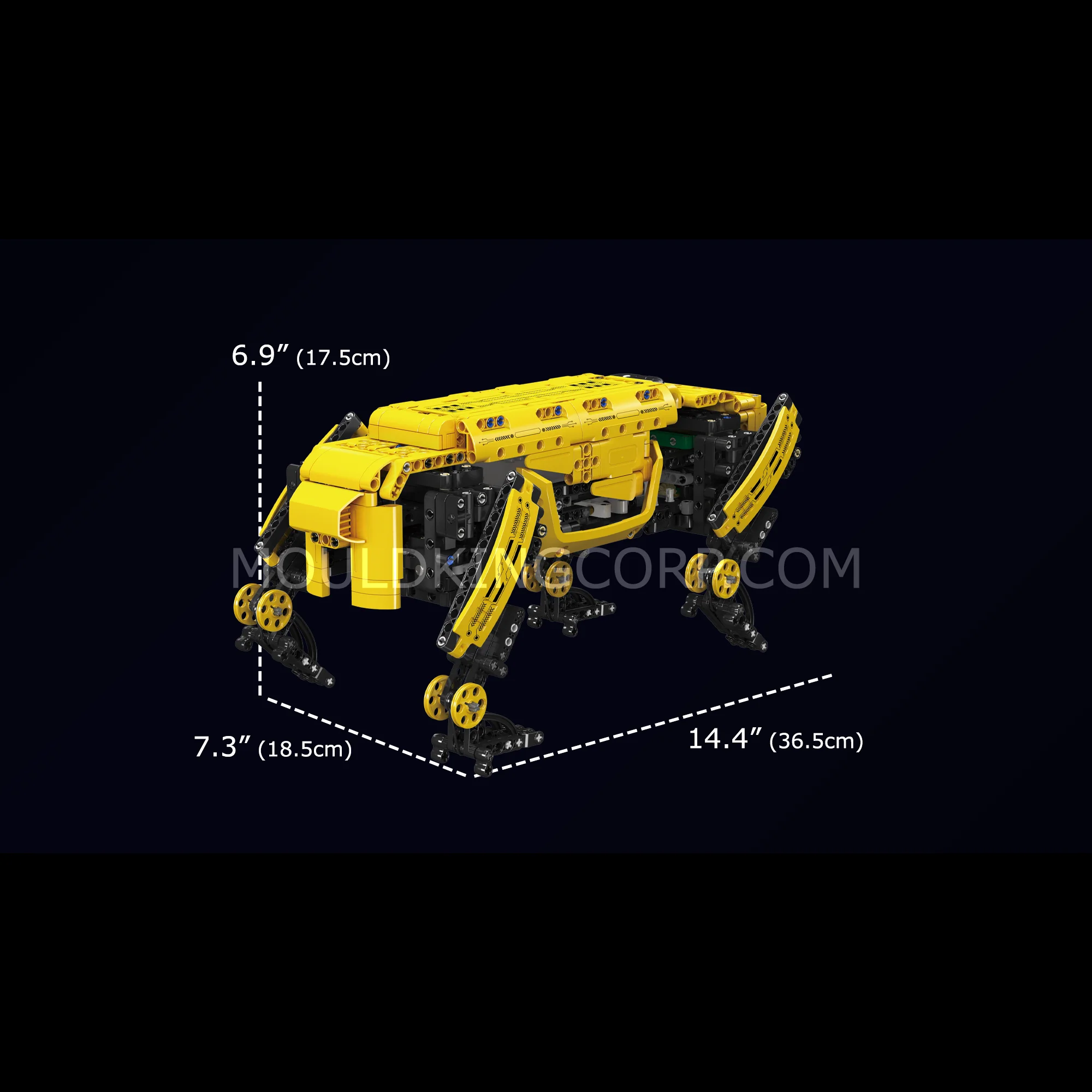 Mould King 15075 Boston Robot Dog Remote Controlled Building Kit | 921 PCS - Image 6