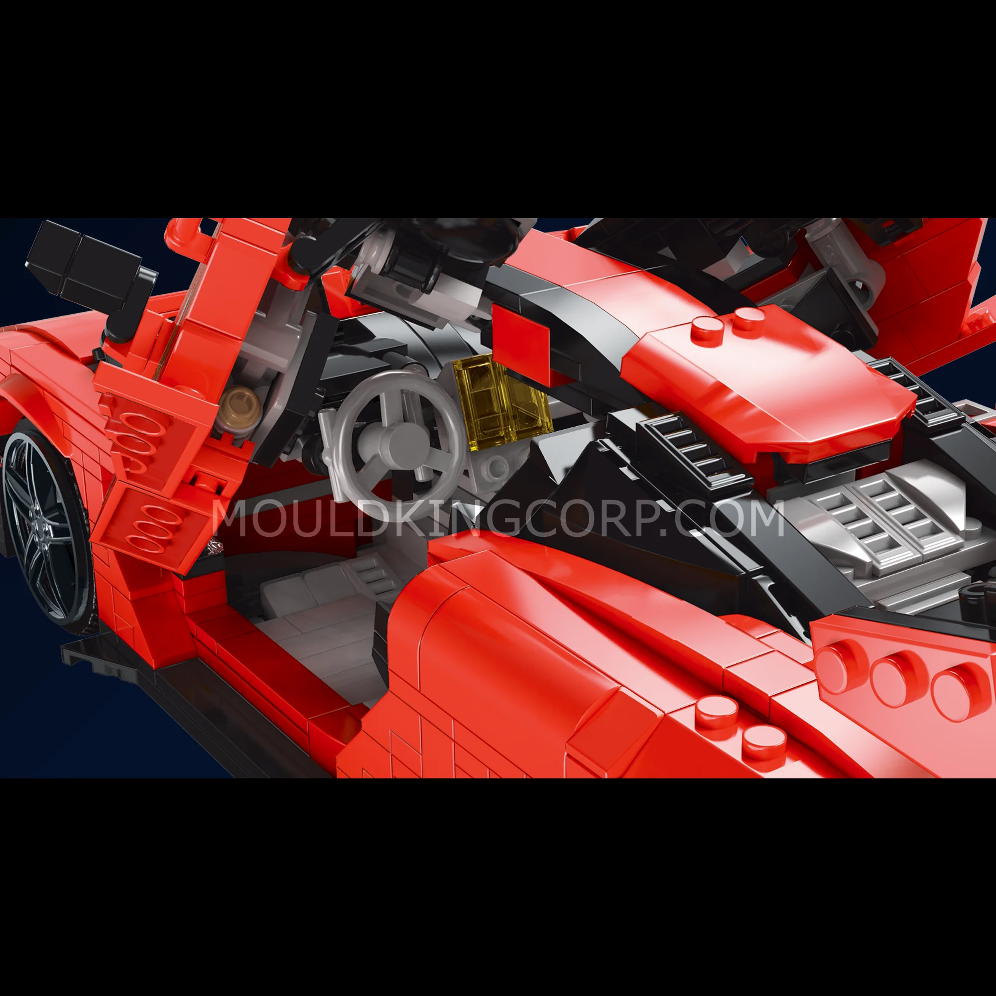 MOULD KING 10007 Creative Senna GTR Sports Car Building Set | 1,182 PCS - Image 2