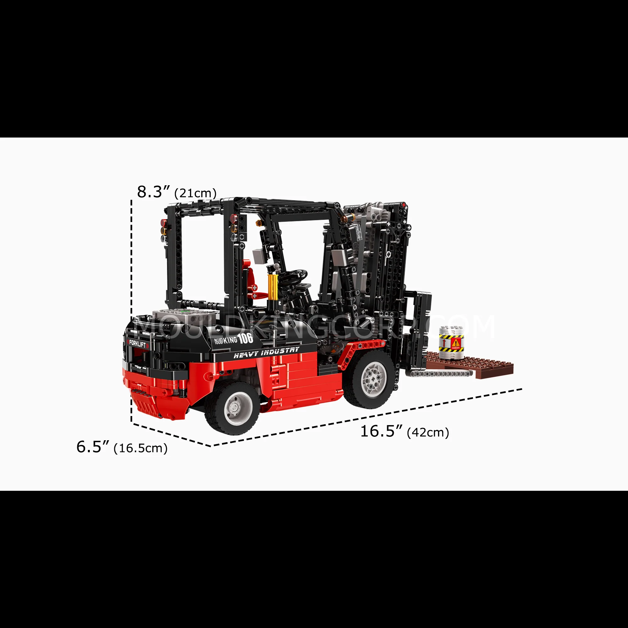 MOULD KING 13106S Remote Control Forklift Building Toy Set | 1,743 PCS - Image 6