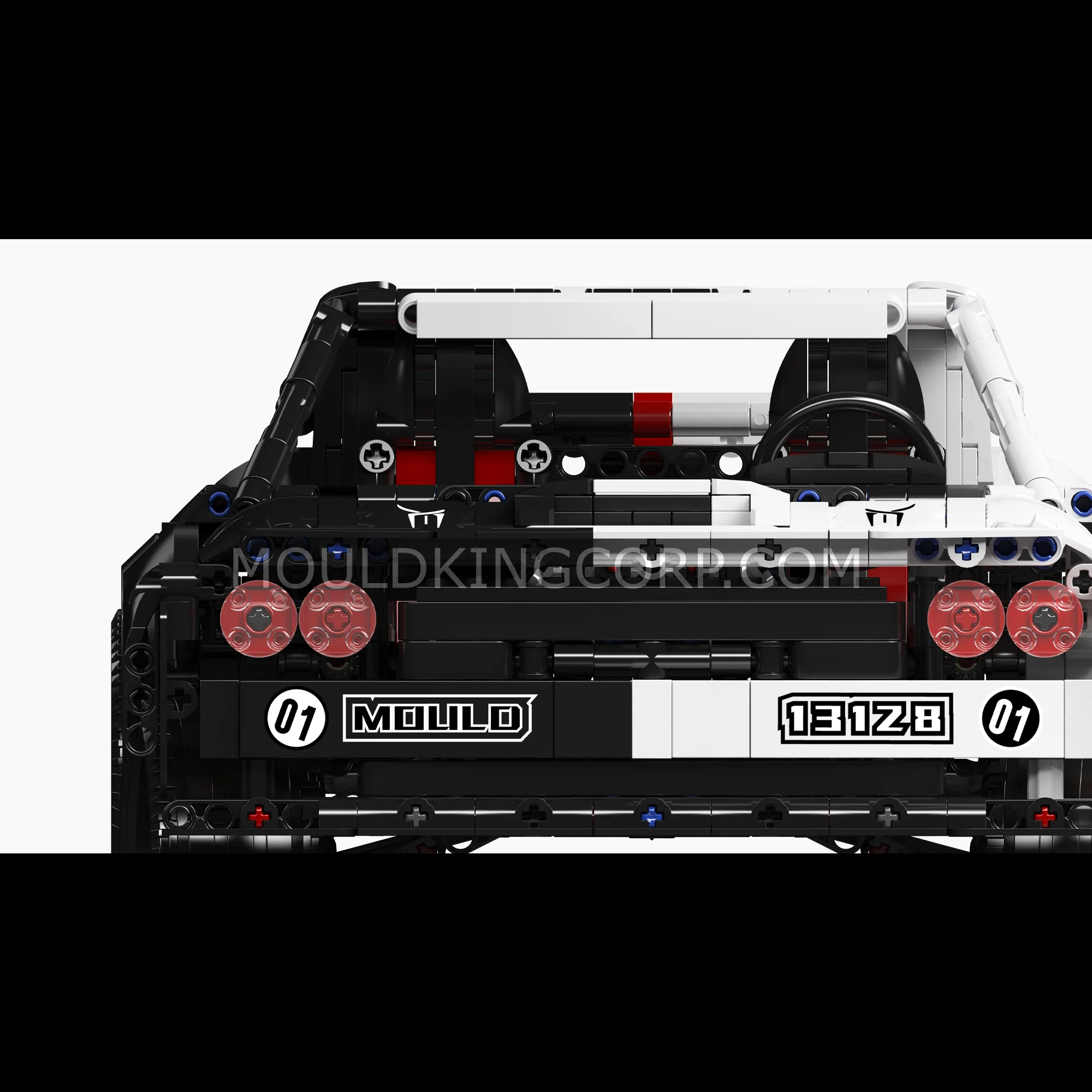 MOULD KING 13128 Remote Controlled Hellcat Muscle Car Building Set | 1678 PCS - Image 5