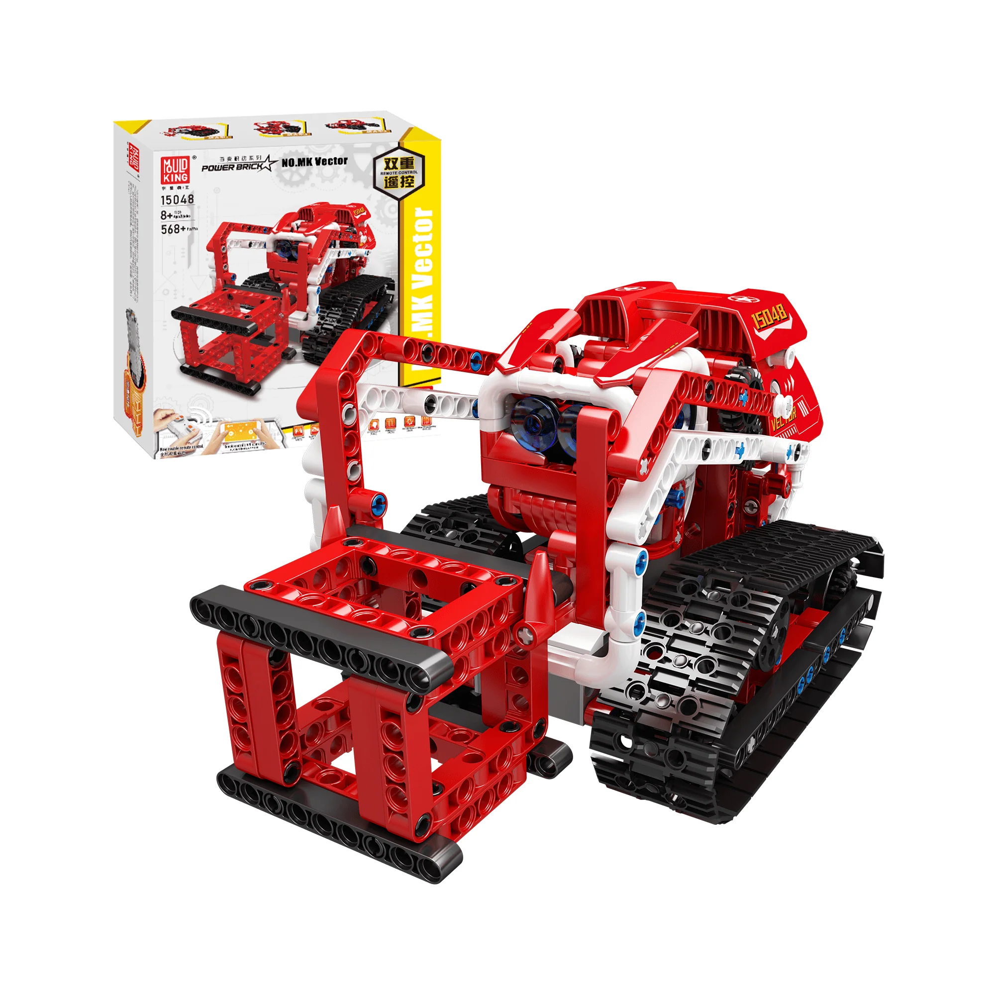 MOULD KING 15048 Power Brick Vector 3 In 1 Robot Building Set | 568 PCS