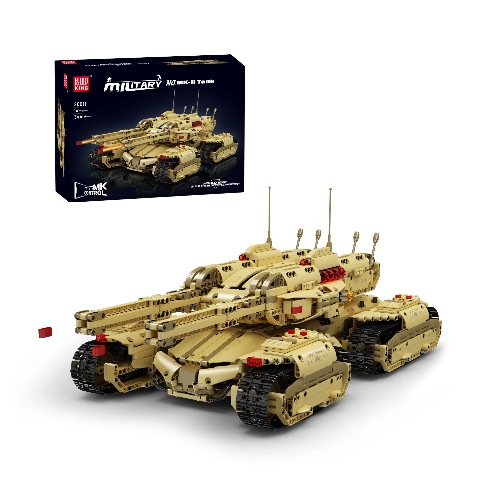 Mould King 20011 Motorized Mammoth Tank Building Set | 3,445 PCS