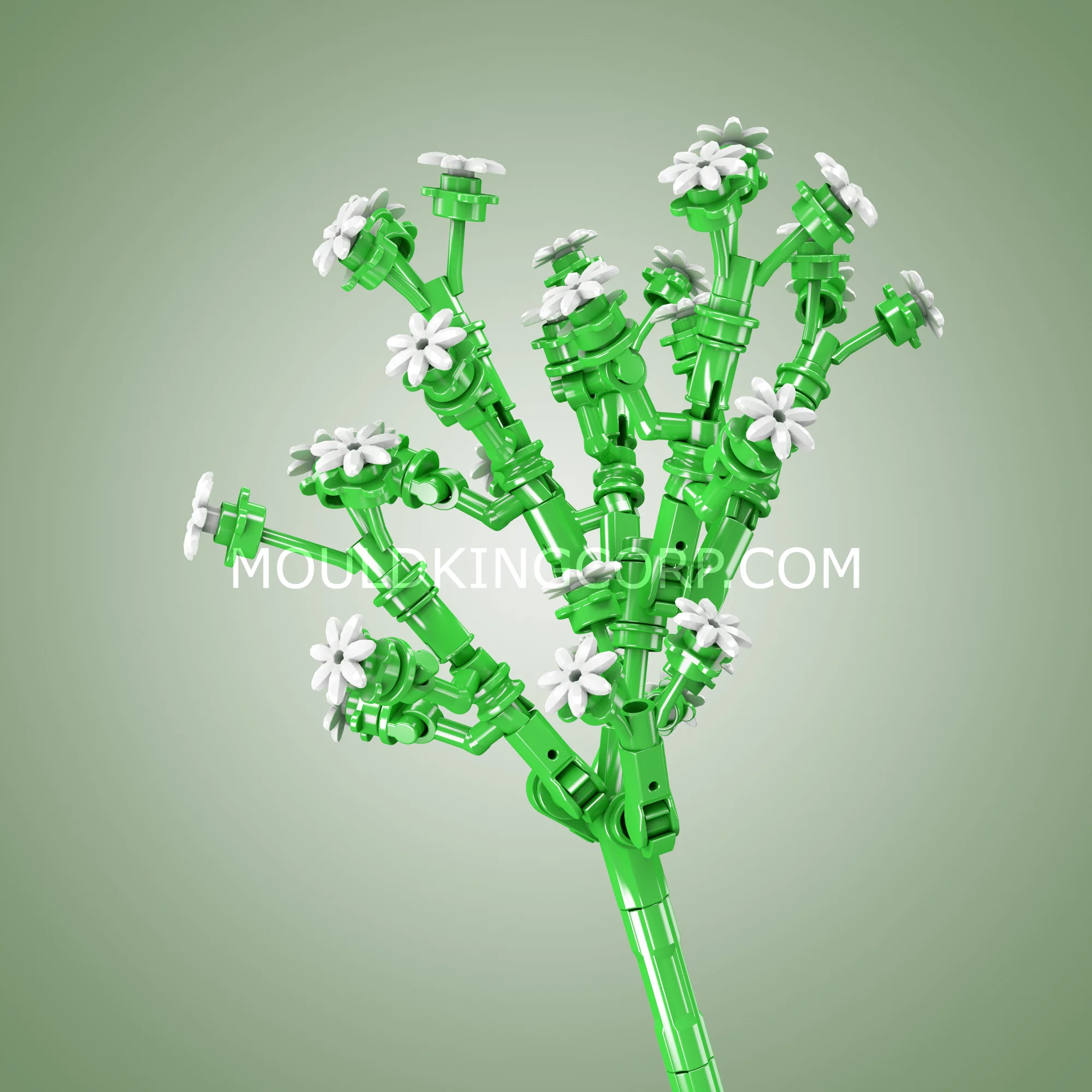 Mould King 24004 Babysbreath Flower Decor Building Set | 144 PCS - Image 2