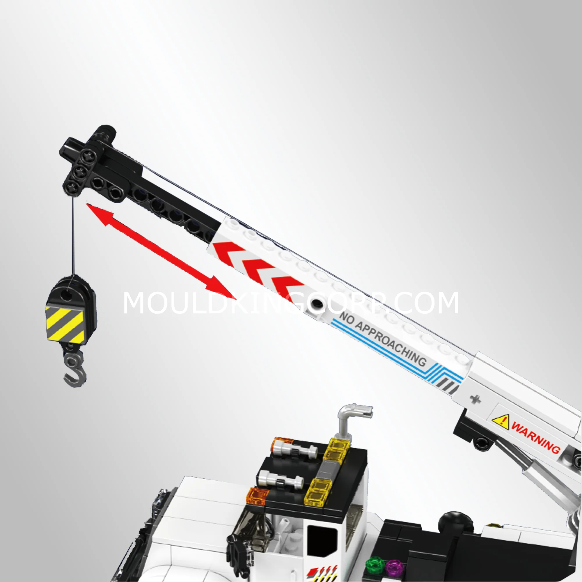 Mould King 24092 Service Crane Truck Building Set | 670 Pcs - Image 2