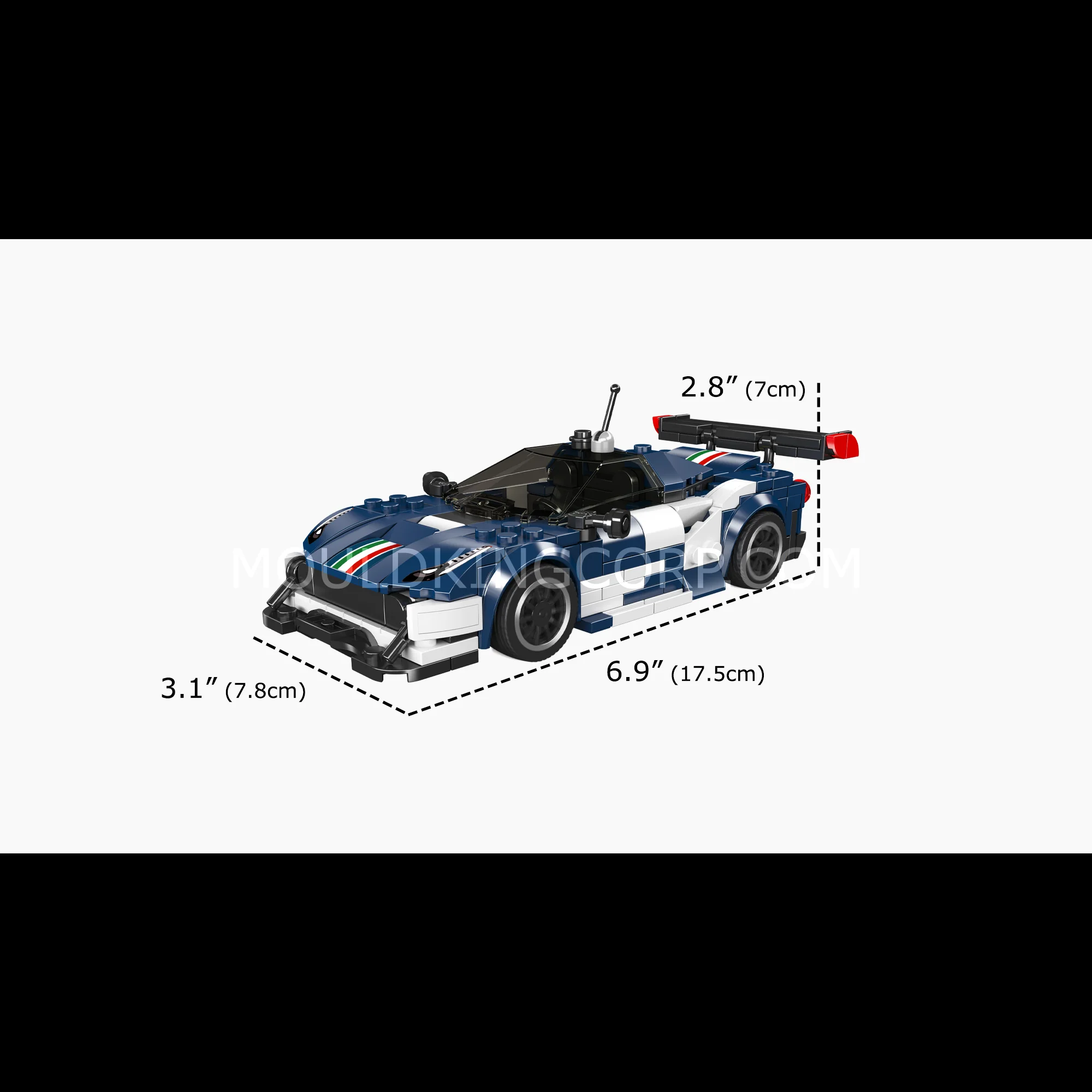 Mould King 27086 F488 GT3 Supercar Model Building Set | 410 Pcs - Image 6