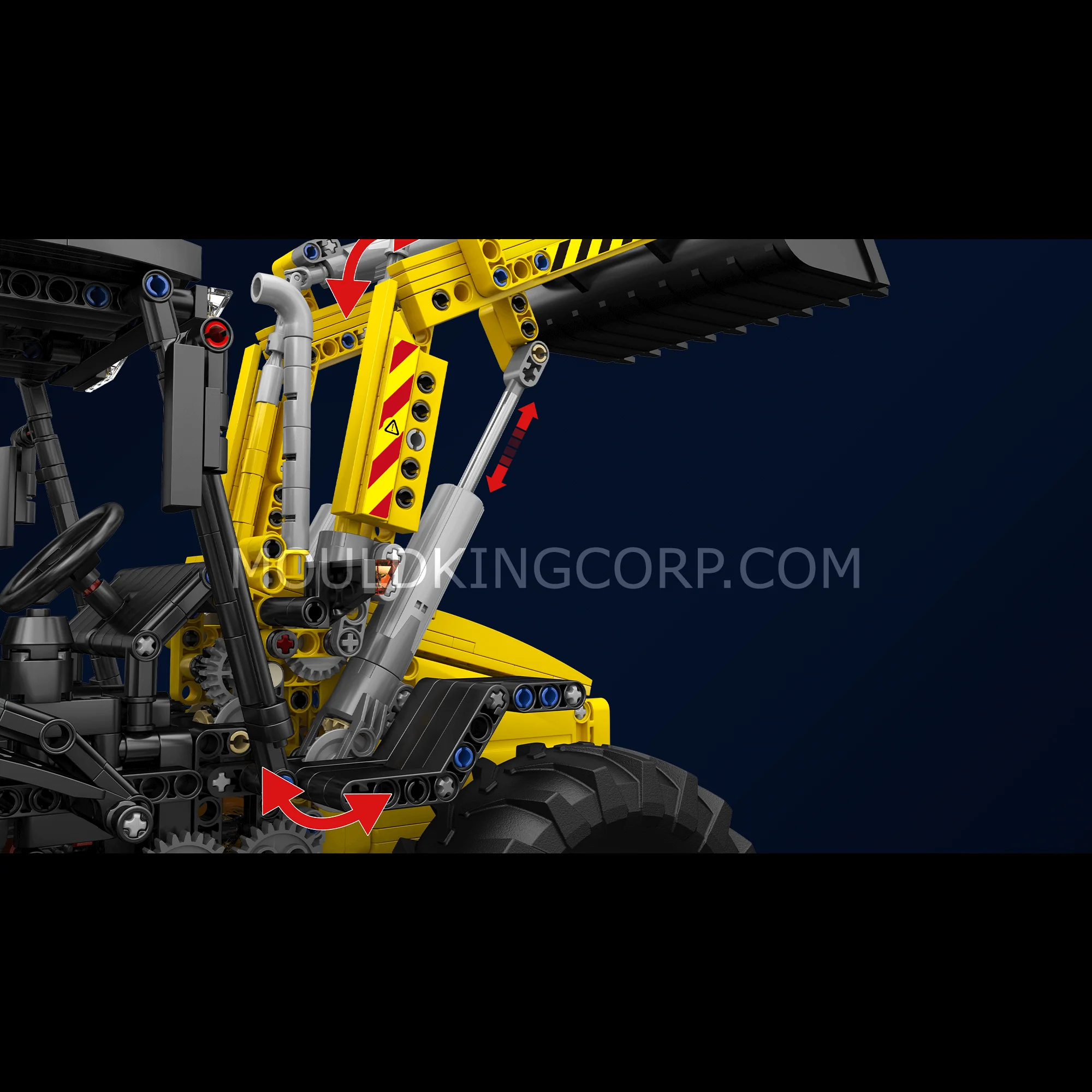 Mould King 17036 Backhoe Loader Remote Controlled Building Set | 2,239 PCS - Image 2