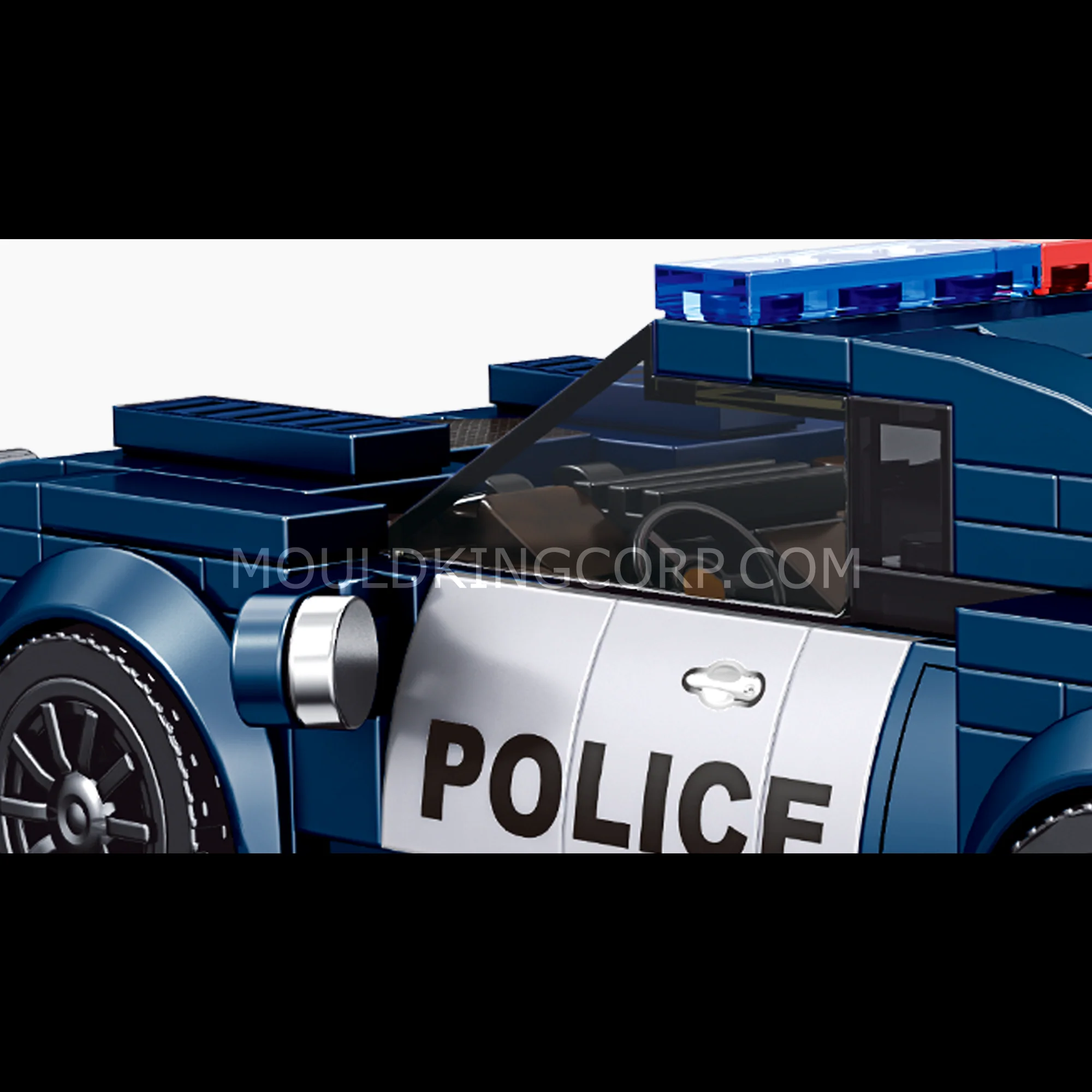 Mould King 27002 The Barricade Police Mini Sports Car Building Set | 356 PCS - Image 2